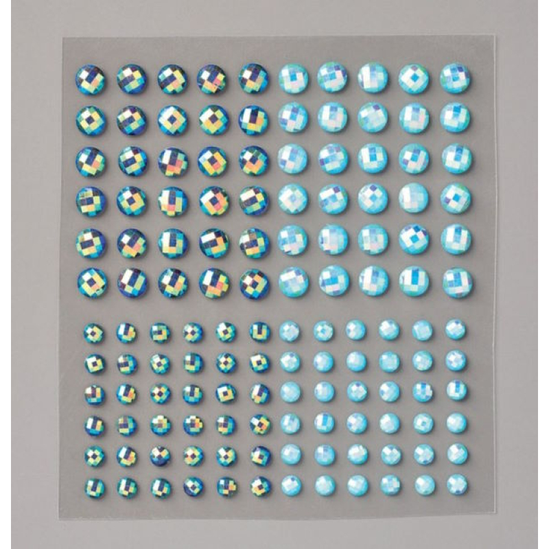 Blue Adhesive-backed Gems