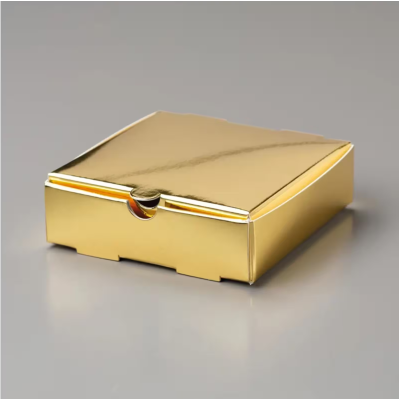 Gold mini pizza boxes