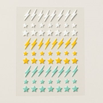 Adhesive Backed Lightning & Stars