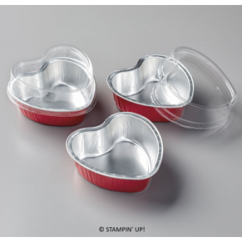 Heart Foil Tins