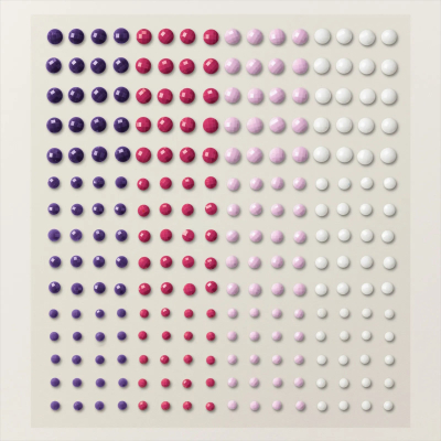 Opaque Adhesive backed gems