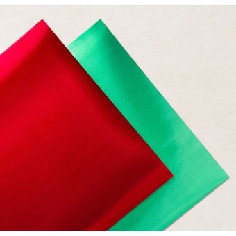 Red and Green Foil Sheets
